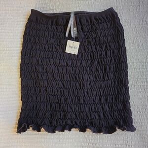 NWT Anthropologie Black Frills Mini Skirt 🖤